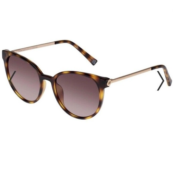 LeSpecs Contention Sunglasses Women Brown Gold NWT main image 7